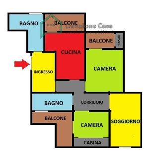zoom immagine (Appartamento 95 mq, soggiorno, 2 camere, zona San Carlo Arena / Capodimonte)